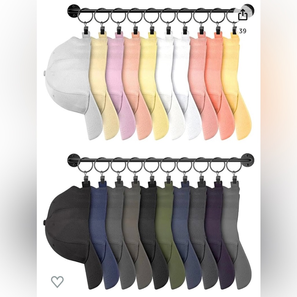 2 Hat rack bars